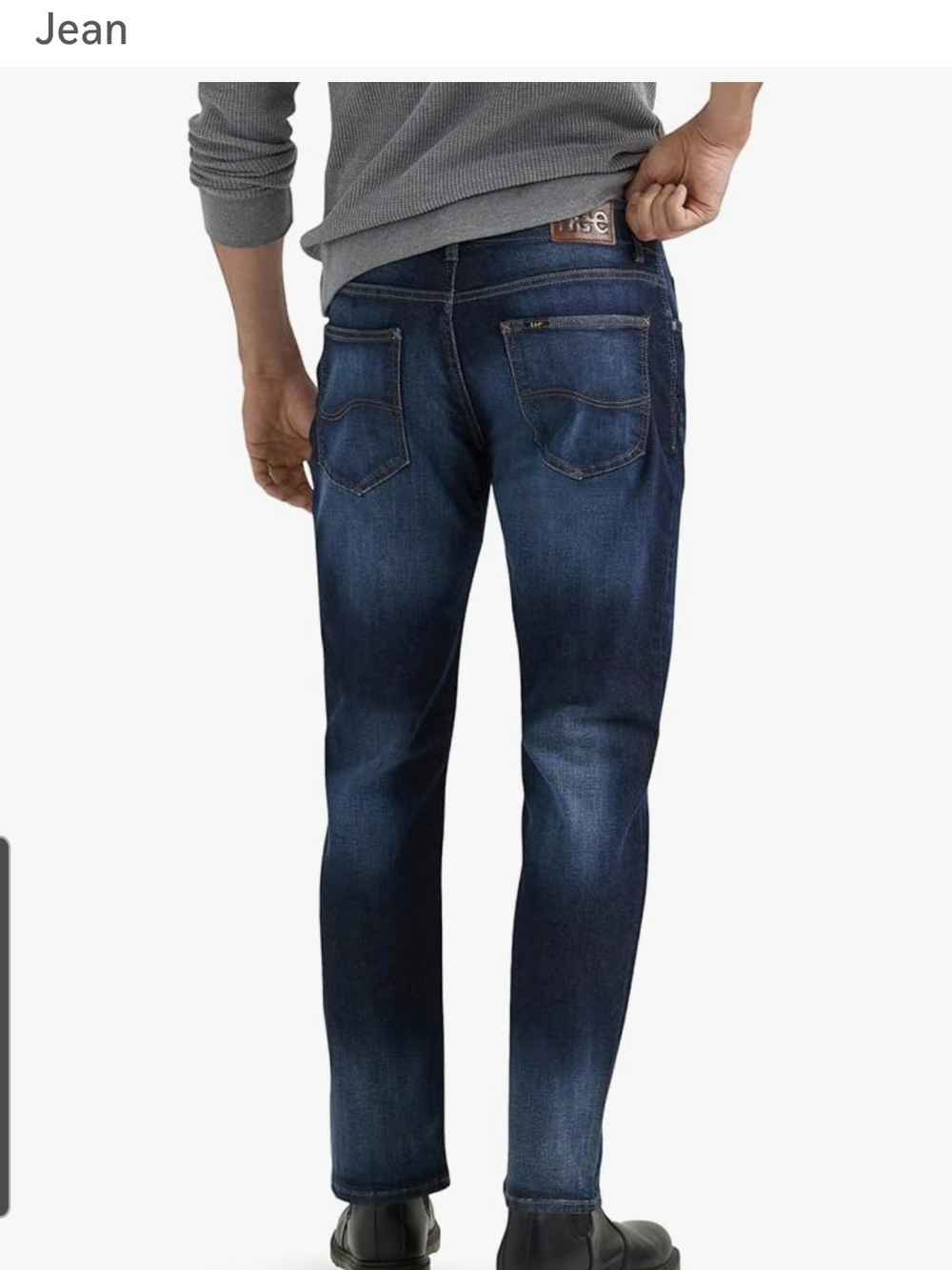Lee Men’s Extreme Motion Straight Slim Fit Jeans-Dark Blue 38w X 34 L New w/tag